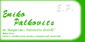 eniko palkovits business card